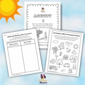 Allah Alkhaliq (the Creator) Activity book for Muslim kids