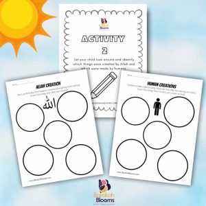 Allah Alkhaliq (the Creator) Activity book for Muslim kids